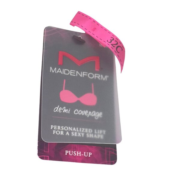 Maidenform Women Love The Lift Demi Coverage Push-Up Underwire Bra SZ 32C Pink - Picture 4 of 7